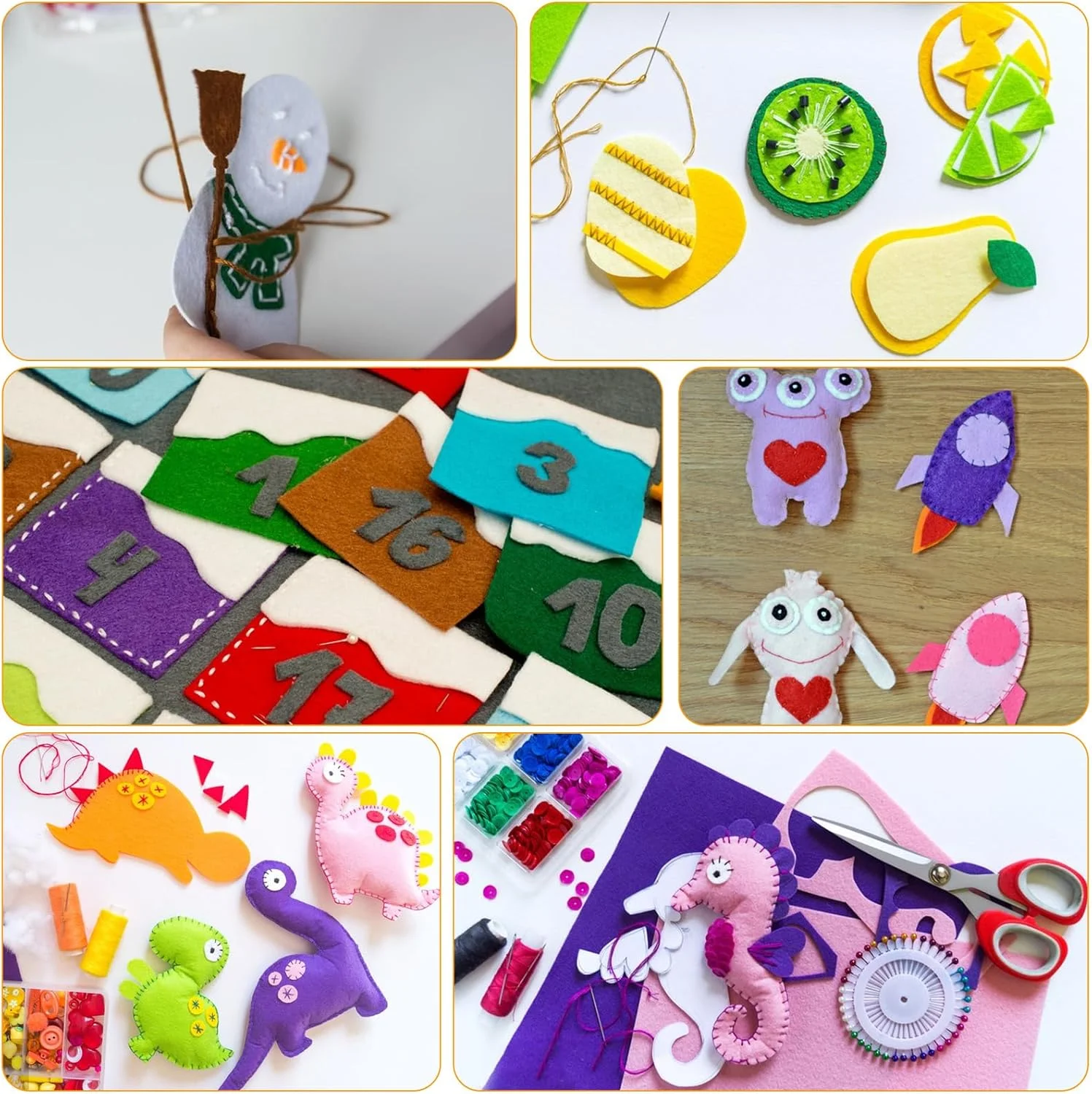 ورقه‌های نمدی سفید ضخیم برای کاردستی، 10 عدد 18x28.5 سانتی‌متری، ورقه‌های پارچه‌ای نمدی نرم و ضخیم برای هنر DIY، پروژه‌های خیاطی و لوازم ساخت