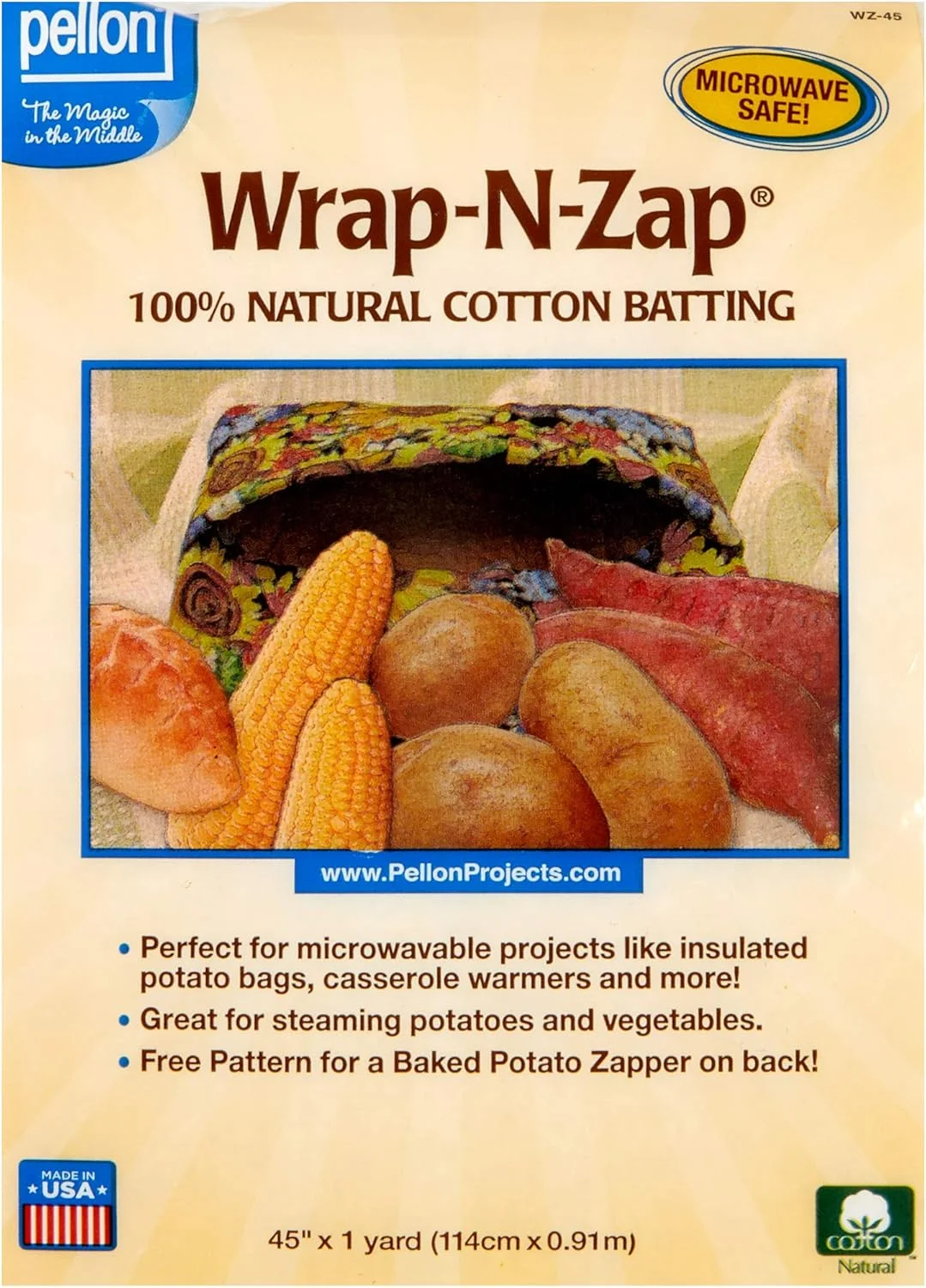 پلون Wrap-N-Zap بسته 45'' x 36'', طبیعی