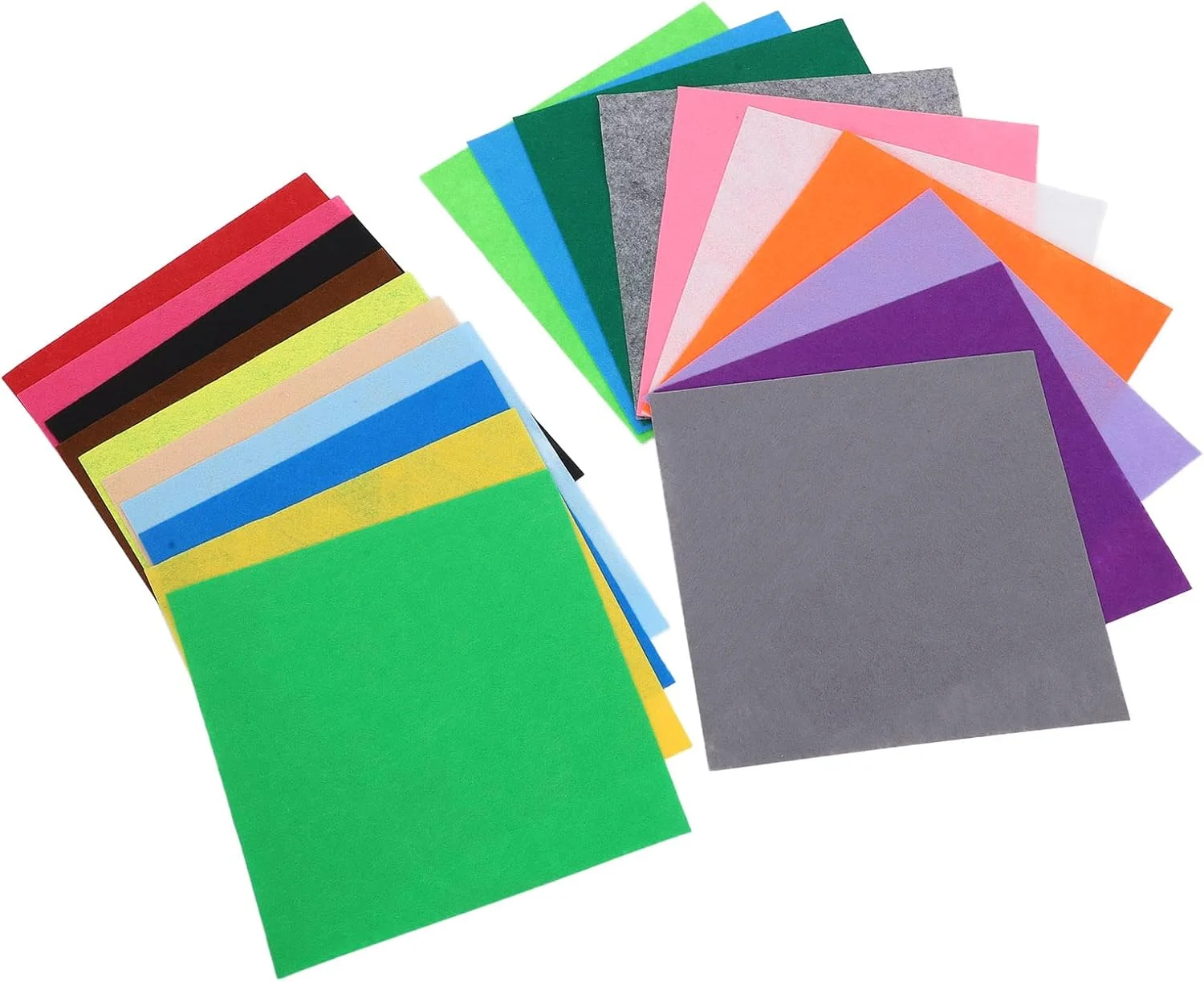 پارچه های نمدی، ورق های پارچه ای نمدی نرم 30x30 سانتی متر برای تولید DIY برای خیاطی برای پروژه های صنایع دستی