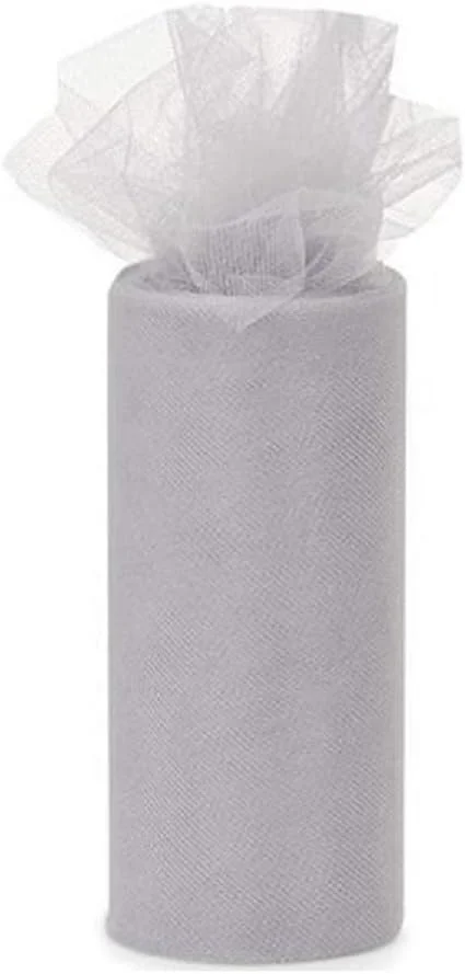 پارچه تور Sophie's Favors - عرض 15 سانتی متر در طول 23 متر (نقره ای)