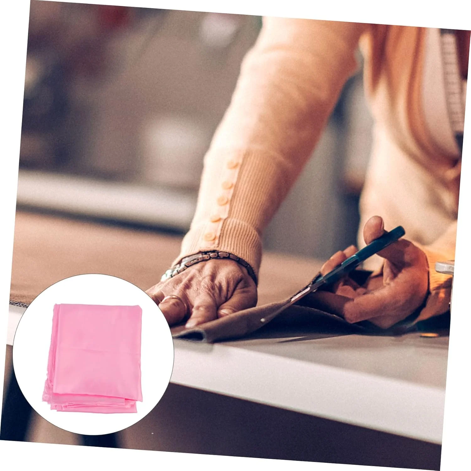 پارچه نخی پلی استر برش پذیر صورتی FUHULU، مناسب لباس، کاردستی خانگی، مواد نرم، پوشاک، پارچه متقال، پارچه تزئینی M برای لوازم خیاطی و کاردستی پارچه نخی پلی استر برش پذیر صورتی FUHULU، مناسب لباس، کاردستی خانگی، مواد نرم، پوشاک، پارچه متقال، پارچه تزئینی M برای لوازم خیاطی و کاردستی