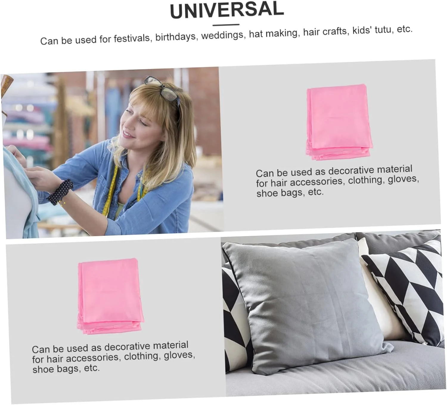 پارچه نخی پلی استر برش پذیر صورتی FUHULU، مناسب لباس، کاردستی خانگی، مواد نرم، پوشاک، پارچه متقال، پارچه تزئینی M برای لوازم خیاطی و کاردستی پارچه نخی پلی استر برش پذیر صورتی FUHULU، مناسب لباس، کاردستی خانگی، مواد نرم، پوشاک، پارچه متقال، پارچه تزئینی M برای لوازم خیاطی و کاردستی