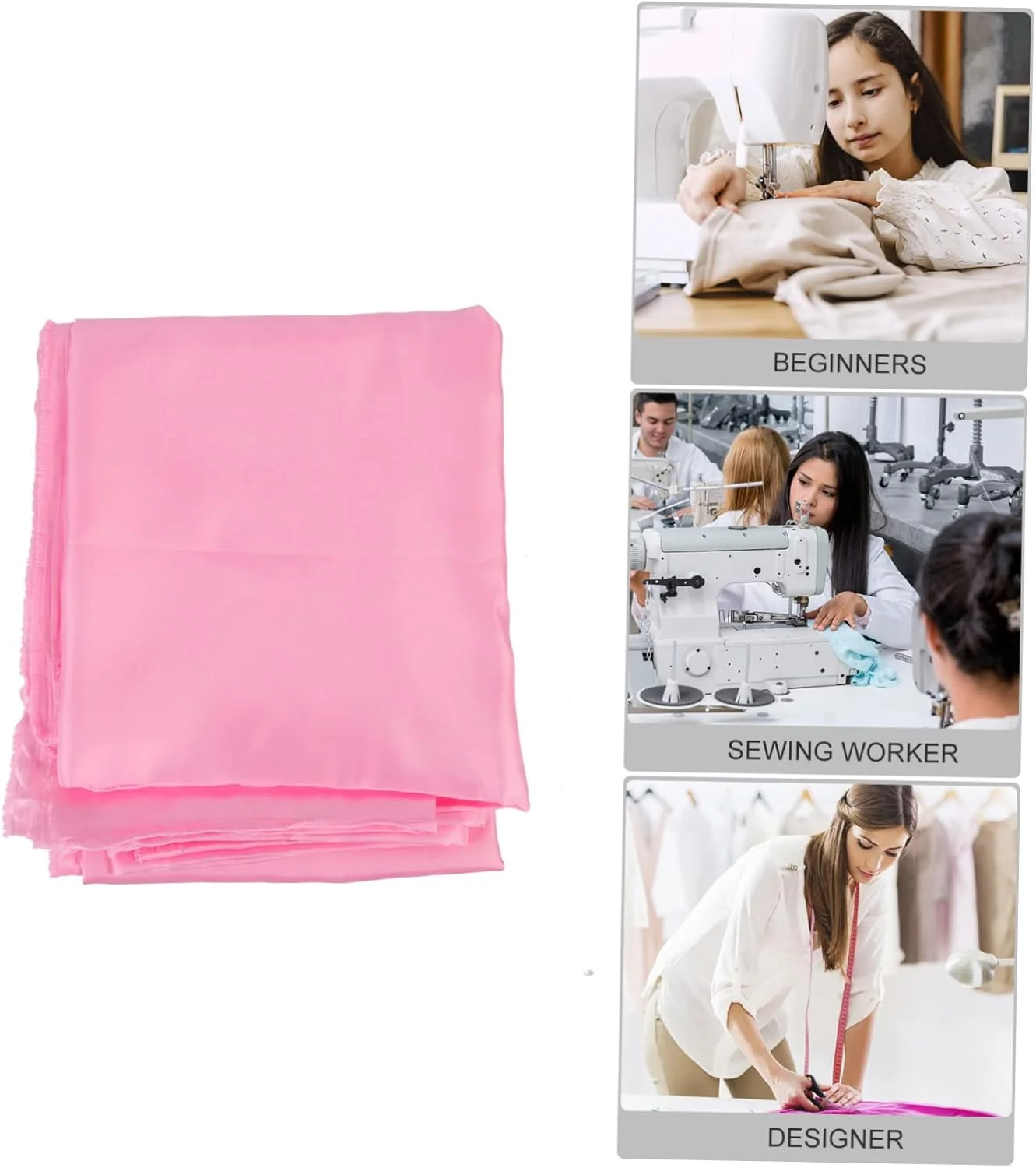 پارچه نخی پلی استر برش پذیر صورتی FUHULU، مناسب لباس، کاردستی خانگی، مواد نرم، پوشاک، پارچه متقال، پارچه تزئینی M برای لوازم خیاطی و کاردستی پارچه نخی پلی استر برش پذیر صورتی FUHULU، مناسب لباس، کاردستی خانگی، مواد نرم، پوشاک، پارچه متقال، پارچه تزئینی M برای لوازم خیاطی و کاردستی