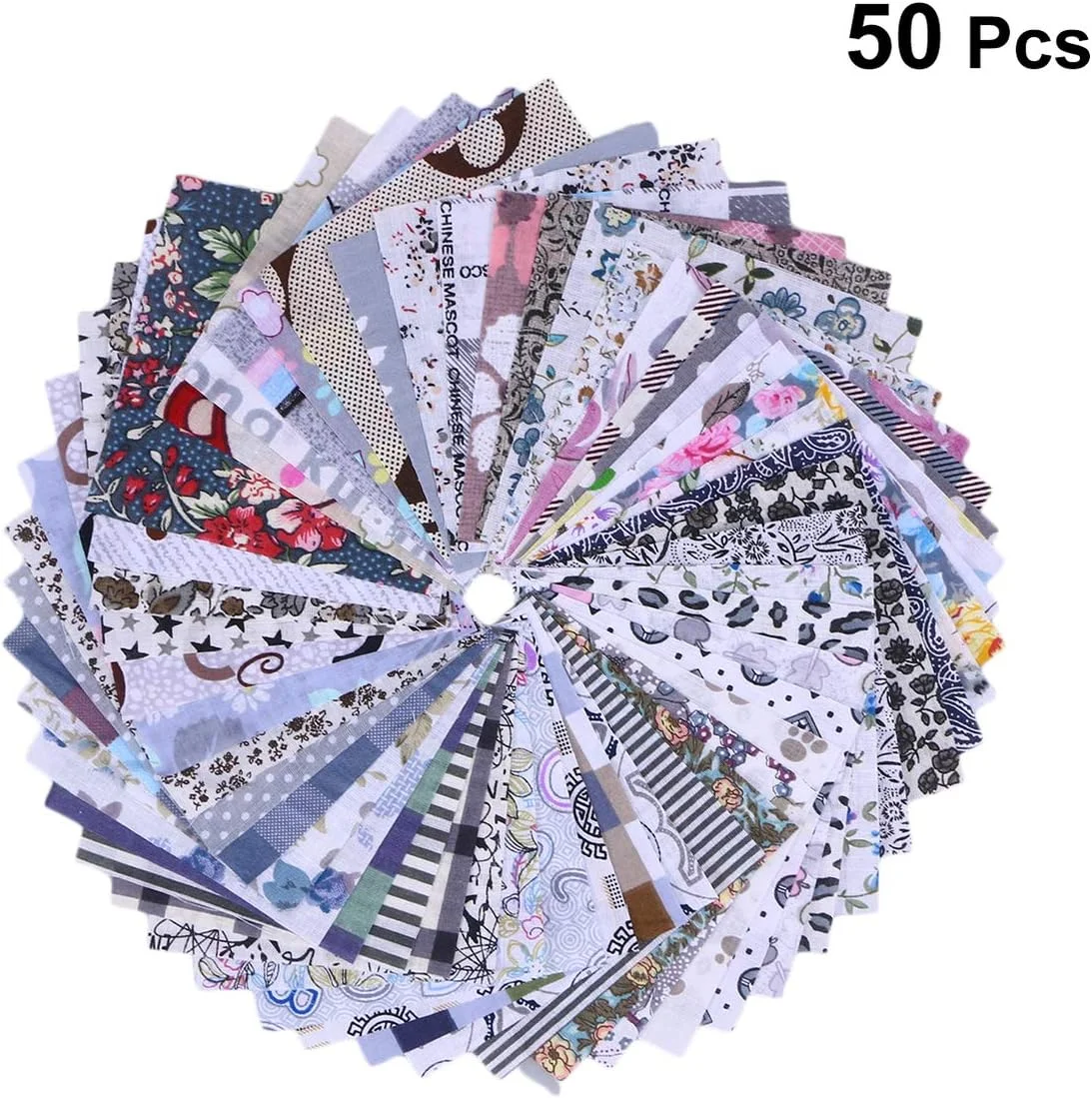 پارچه های تکه دوزی کانتک، بسته 50 عددی، پارچه نخی گلدار مناسب خیاطی و ساخت کاردستی و لباس کودک پارچه های تکه دوزی کانتک، بسته 50 عددی، پارچه نخی گلدار مناسب خیاطی و ساخت کاردستی و لباس کودک