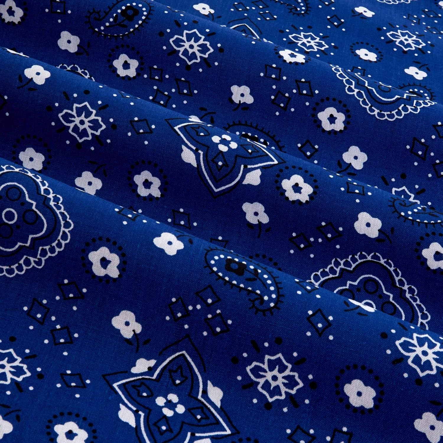 Richlin Fabrics Textiles 0268283 Bandana Prints Black by The Yard Yard Blue 0268282 Richlin Fabrics Textiles 0268283 Bandana Prints Black by The Yard Yard Blue 0268282