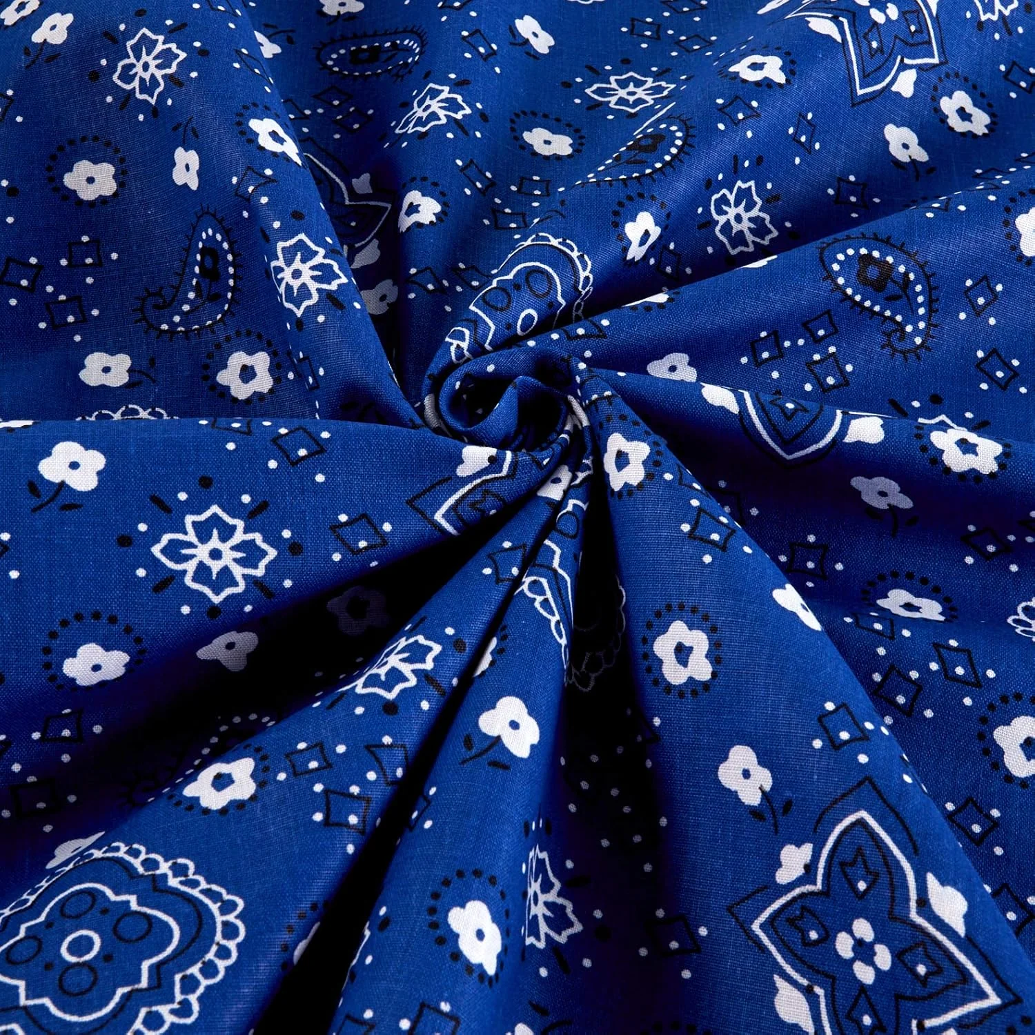 Richlin Fabrics Textiles 0268283 Bandana Prints Black by The Yard Yard Blue 0268282 Richlin Fabrics Textiles 0268283 Bandana Prints Black by The Yard Yard Blue 0268282
