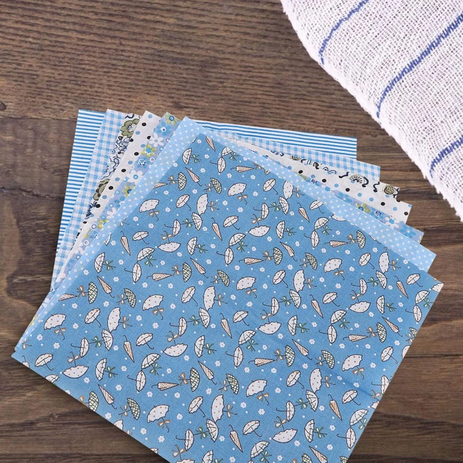پارچه نخی DIY، مجموعه ملحفه از پیش برش خورده، لحاف دوزی، خیاطی، ورق DIY از پیش برش خورده، پارچه نخی مربعی تزئین منزل، پارچه نخی گل آبی برای کاردستی تزئین منزل (25 * 25 سانتی متر) پارچه نخی DIY، مجموعه ملحفه از پیش برش خورده، لحاف دوزی، خیاطی، ورق DIY از پیش برش خورده، پارچه نخی مربعی تزئین منزل، پارچه نخی گل آبی برای کاردستی تزئین منزل (25 * 25 سانتی متر)