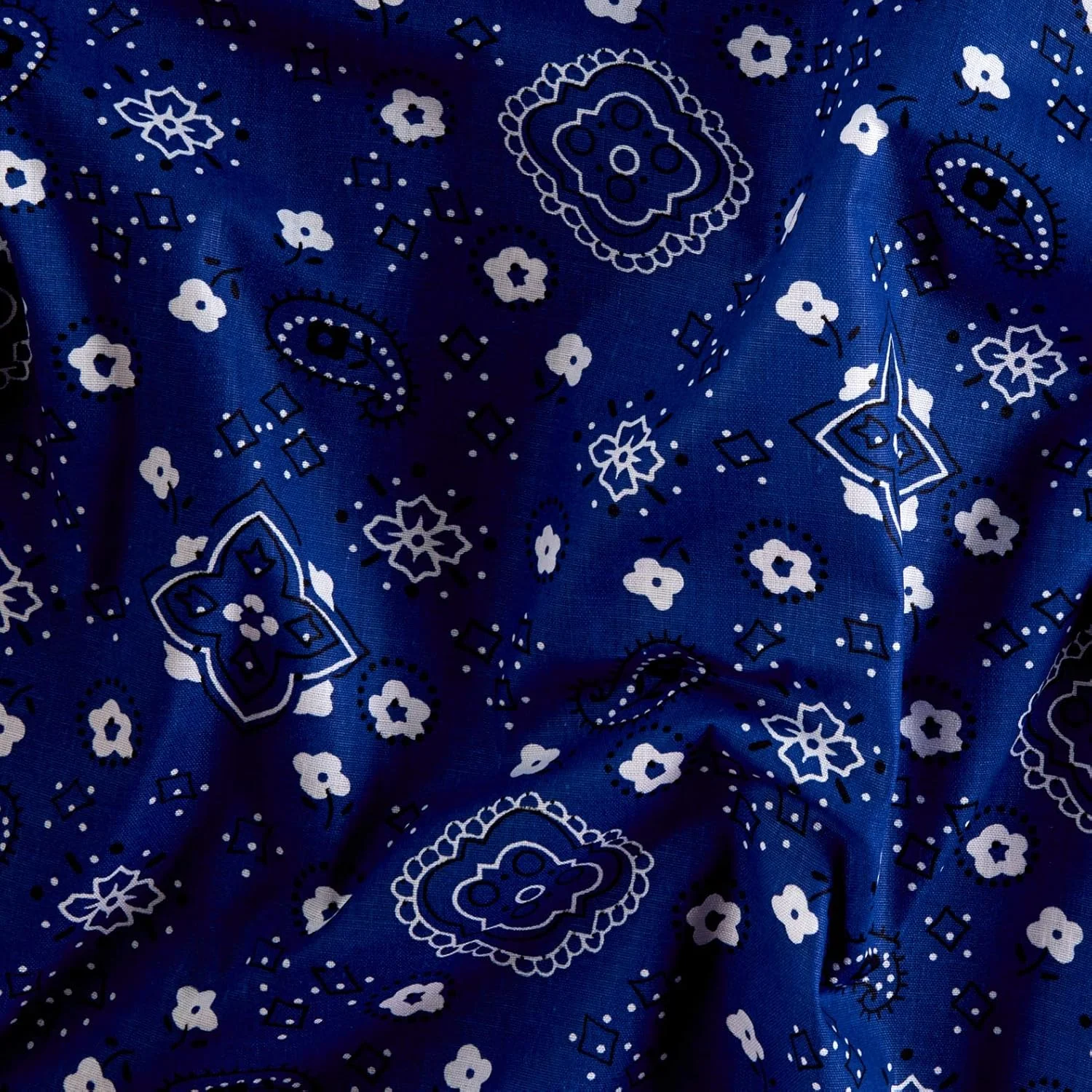 Richlin Fabrics Textiles 0268283 Bandana Prints Black by The Yard Yard Blue 0268282 Richlin Fabrics Textiles 0268283 Bandana Prints Black by The Yard Yard Blue 0268282