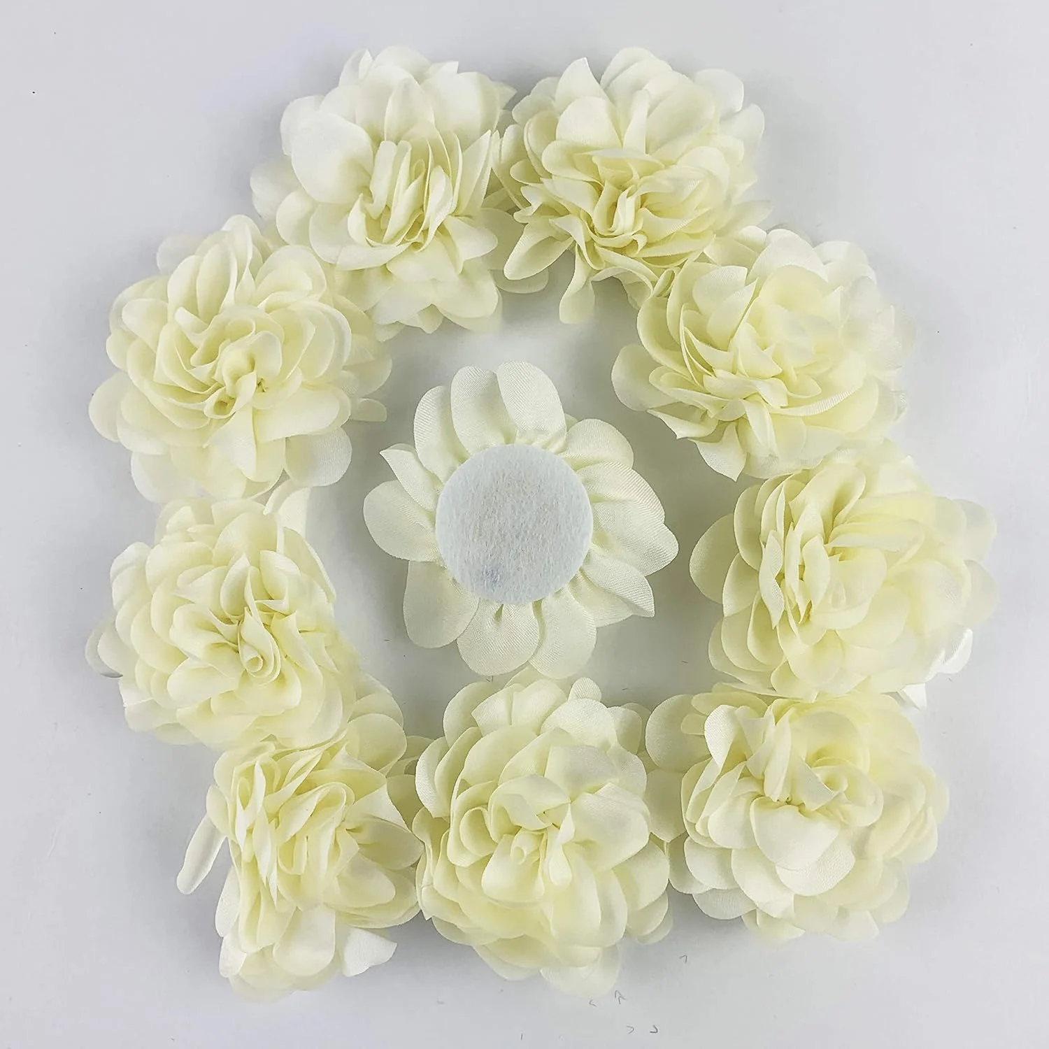 گل پارچه ای شیفون کرم عاجی چین دار Worlds برای تزئینات دست ساز DIY، گیره مو، اسکرپ بوک و تزئینات بیشتر 10 عددی (2-3/8 اینچ) گل پارچه ای شیفون کرم عاجی چین دار Worlds برای تزئینات دست ساز DIY، گیره مو، اسکرپ بوک و تزئینات بیشتر 10 عددی (2-3/8 اینچ)