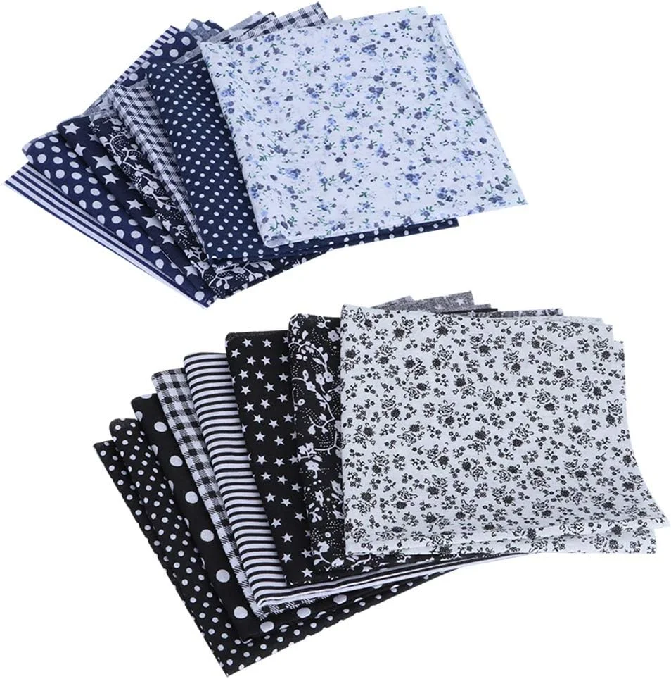 14pcs Printed Cotton Fabric Sewing Quilting Cloth Printed Cloth Sewing Cloth Quilting Craft Cloth DIY Handcraft Needlework Accessory