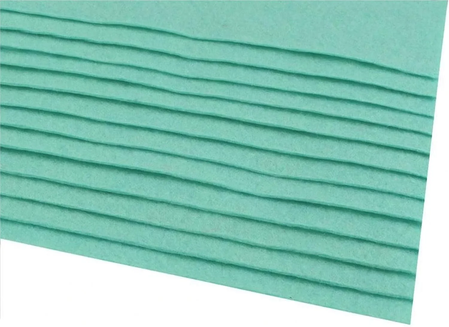 cyclingcolors 2 x Coloured Felt Felt Fabric Hobby Crafts Sewing Scrapbooking Craft Decoration Decoupage A4 20 x 30 cm Thickness 1.1-1.4 mm Polyester 166 g/m² - Turquoise Green