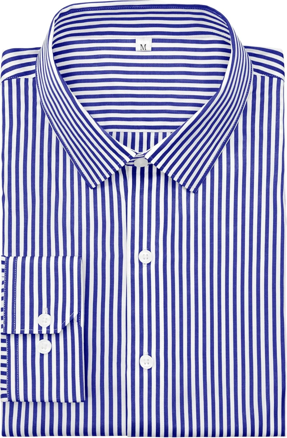 پیراهن مردانه آستین بلند دکمه دار راه راه ضد چروک گرید 4 GIANZEN