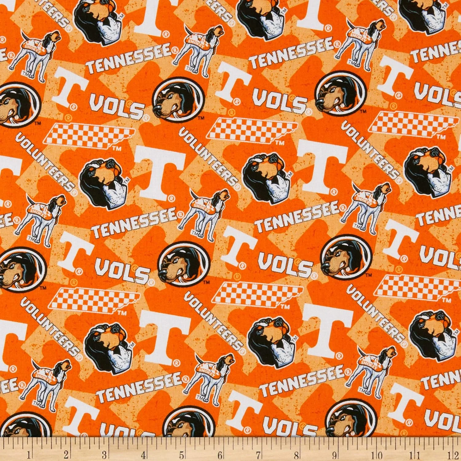 پارچه نخی طرح NCAA Tennessee Volunteers، متراژی