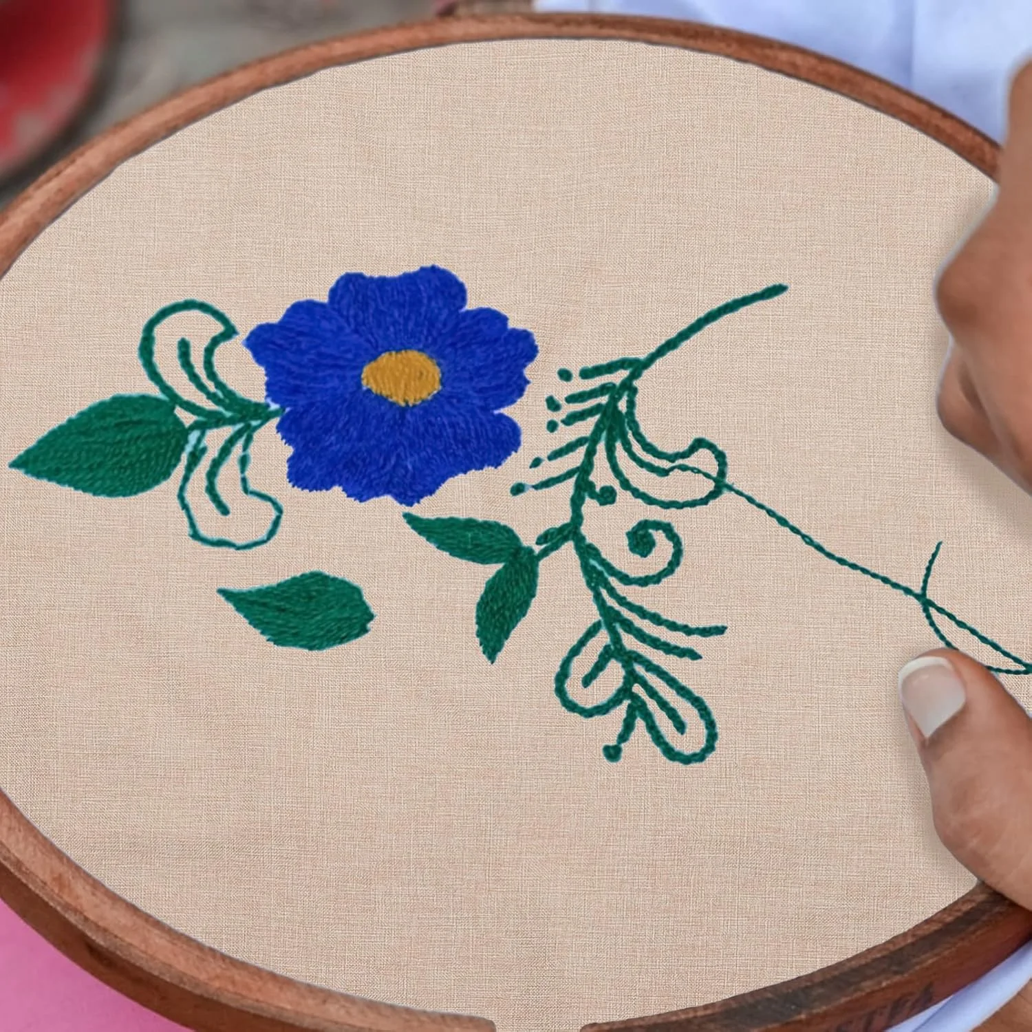 پارچه گلدوزی فوهولو، پارچه کتانی طبیعی، پارچه گلدوزی متقاطع برای لباس، پارچه صنایع دستی، دکوراسیون DIY پارچه گلدوزی فوهولو، پارچه کتانی طبیعی، پارچه گلدوزی متقاطع برای لباس، پارچه صنایع دستی، دکوراسیون DIY