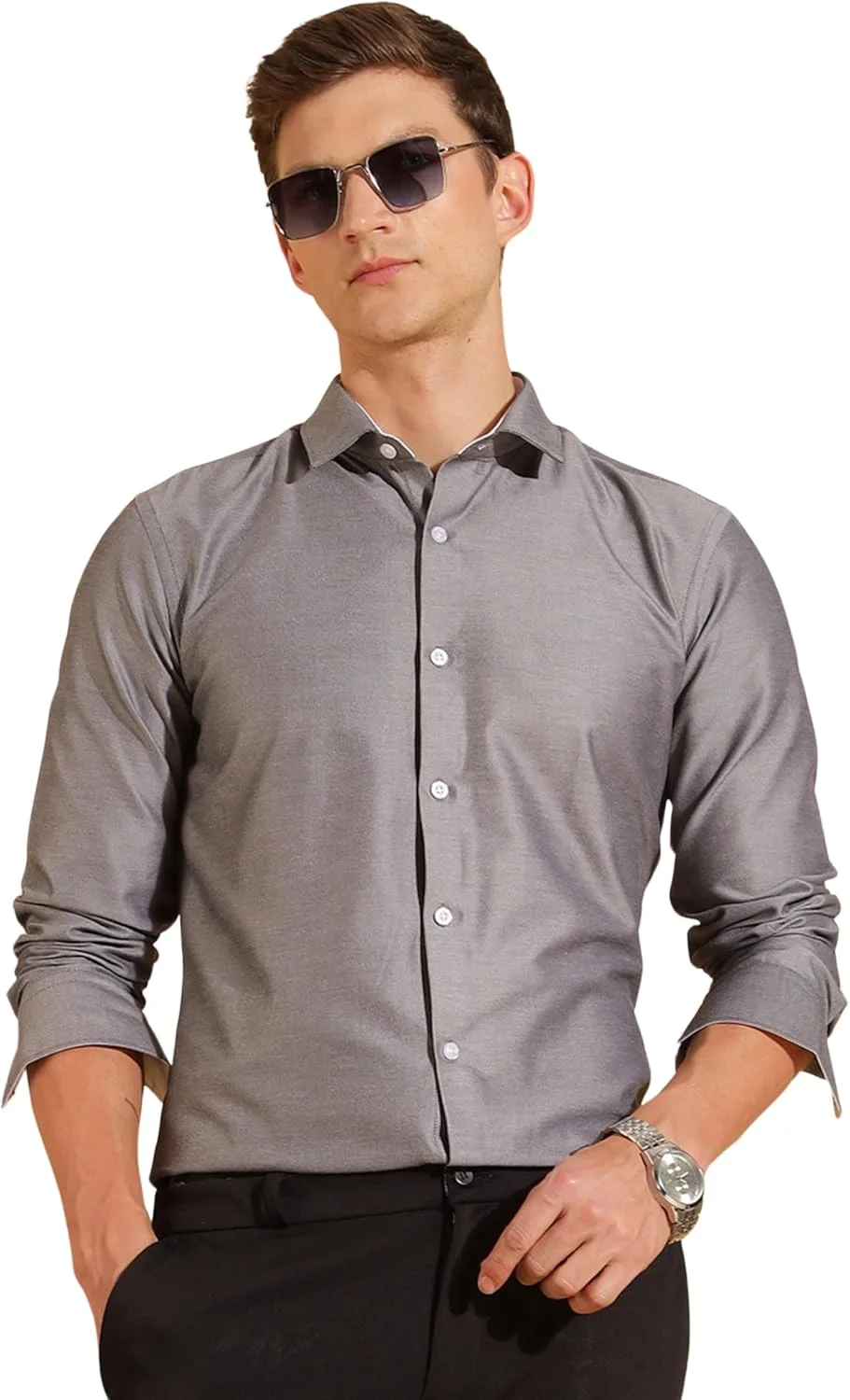 پیراهن های رسمی مردانه || پیراهن مردانه || پیراهن مردانه (در رنگ های آلفا، اس، ذغالی اونیکس)