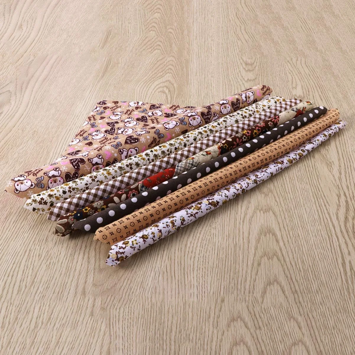 ZHUGI بسته 7 عددی پارچه مربعی طرح گلدار مناسب تکه دوزی، خیاطی، لحاف دوزی و ساخت آلبوم ZHUGI بسته 7 عددی پارچه مربعی طرح گلدار مناسب تکه دوزی، خیاطی، لحاف دوزی و ساخت آلبوم