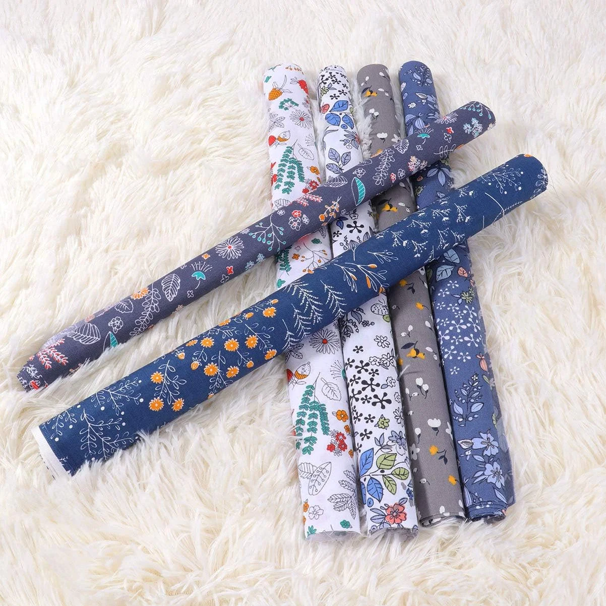 HFAOHO بسته 6 عددی پارچه نخی، تکه دوزی، پارچه کرکی، خیاطی DIY، اسکرپ بوک، لحاف دوزی HFAOHO بسته 6 عددی پارچه نخی، تکه دوزی، پارچه کرکی، خیاطی DIY، اسکرپ بوک، لحاف دوزی