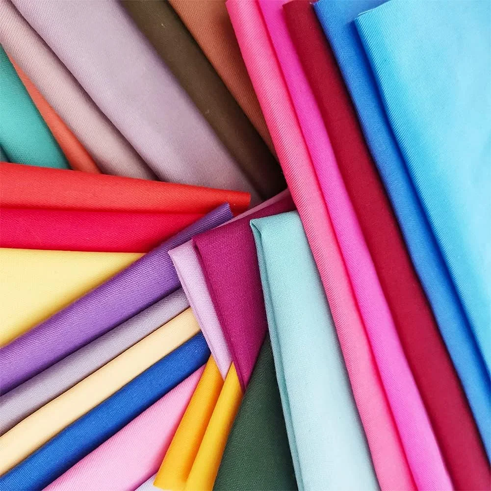 QiMicody 35 Pcs Quilting Fabric Bundles 8" x 8" (20cm×20cm) Solid Colors Pure Cotton, Precut Squares Sewing Quilting Patchwork Scraps for DIY Crafting QiMicody 35 Pcs Quilting Fabric Bundles 8" x 8" (20cm×20cm) Solid Colors Pure Cotton, Precut Squares Sewing Quilting Patchwork Scraps for DIY Crafting