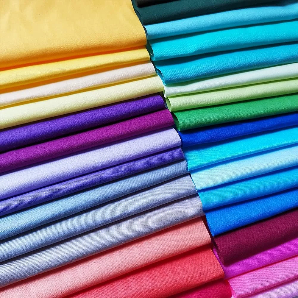QiMicody 35 Pcs Quilting Fabric Bundles 8" x 8" (20cm×20cm) Solid Colors Pure Cotton, Precut Squares Sewing Quilting Patchwork Scraps for DIY Crafting QiMicody 35 Pcs Quilting Fabric Bundles 8" x 8" (20cm×20cm) Solid Colors Pure Cotton, Precut Squares Sewing Quilting Patchwork Scraps for DIY Crafting