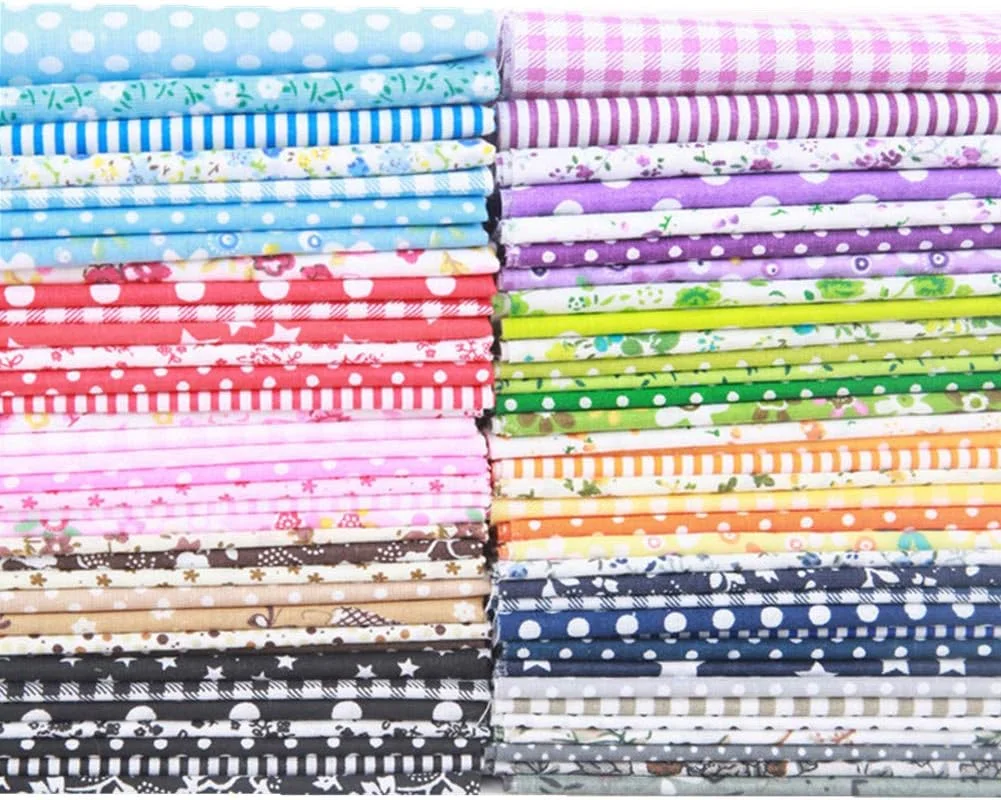 بسته پارچه های مربعی نخی 14 تکه Miss Craft MSCFTFB با 7 طرح مختلف، تکه پارچه های از پیش برش خورده برای لحاف دوزی، تکه دوزی، ساخت لباس عروسک (صورتی پاستیلی) بسته پارچه های مربعی نخی 14 تکه Miss Craft MSCFTFB با 7 طرح مختلف، تکه پارچه های از پیش برش خورده برای لحاف دوزی، تکه دوزی، ساخت لباس عروسک (صورتی پاستیلی)