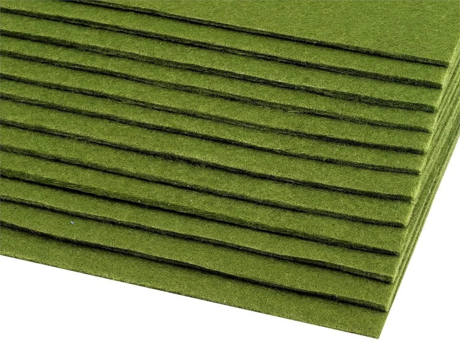 سایکلینگ کالرز 2 عدد پارچه نمدی رنگی مناسب برای کاردستی، خیاطی، اسکرپ بوک، تزئین و دکوپاژ، سایز A4 (20x30 سانتی متر)، ضخامت 2-3 میلی متر، جنس پلی استر، 416 گرم بر متر مربع - سبز چمنی