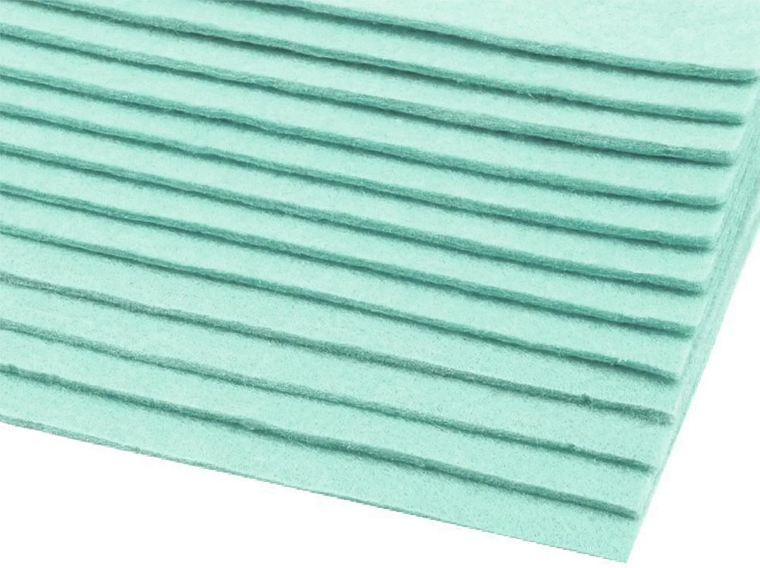 سایکلینگ کالرز 2 عدد پارچه نمدی رنگی مناسب برای کاردستی، خیاطی، اسکرپ بوک، تزئین و دکوپاژ، سایز A4 (20x30 سانتی متر)، ضخامت 2-3 میلی متر، پلی استر 416 گرم بر متر مربع - نعنایی