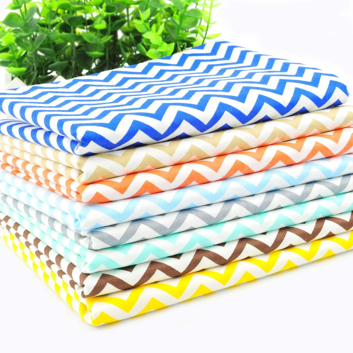 پارچه های از پیش برش خورده نخی طرح گل رز، تکه های پارچه ای مناسب برای خیاطی، بسته پارچه های مربعی مناسب برای کارهای دستی، مناسب برای دوخت و دوز، طرح موج 1806155Fba