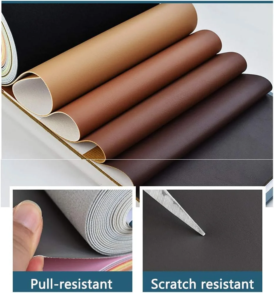 پارچه چرم مصنوعی XCYYBB، چرم PU، مناسب برای روکش، صنایع دستی، خیاطی، مبل، کیف دستی، تزیینات صندلی خودرو برای خیاطی و روکش - نارنجی 15# 1.37x1 متر