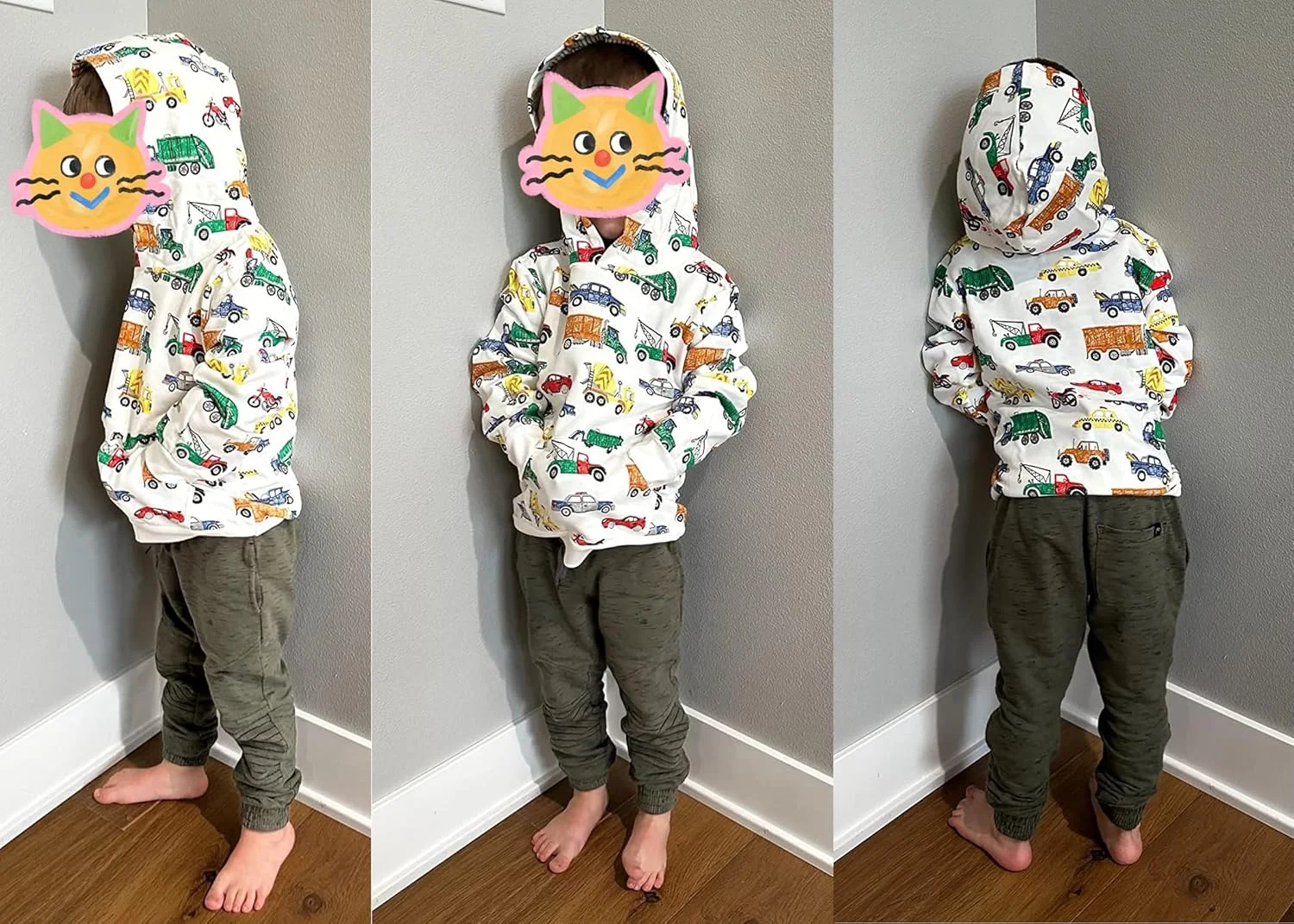 هودی پسرانه طرح دایناسور رتسوگو، پلیور دخترانه طرح کامیون با جیب، سویشرت موشکی کودکانه 2 تا 7 سال