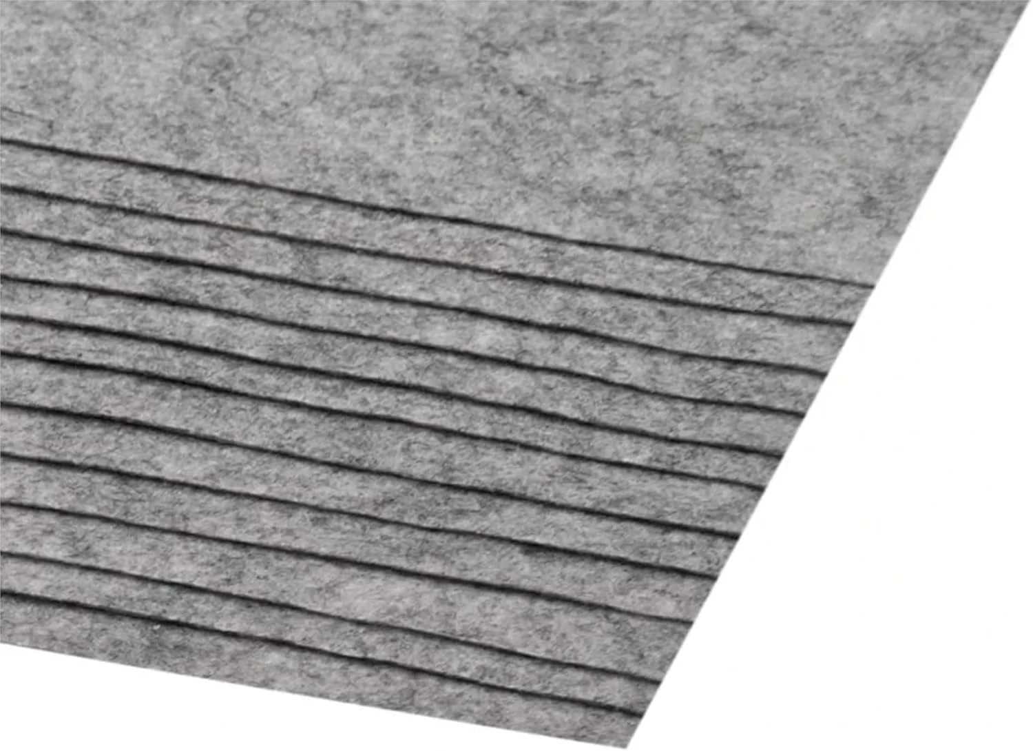 سایکلینگ کالرز 2 عدد پارچه نمدی رنگی مناسب برای کاردستی، خیاطی، اسکرپ بوک، تزئین و دکوپاژ A4 ابعاد 20 x 30 سانتی متر ضخامت 1.5-2 میلی متر پلی استر 300 گرم بر متر مربع - خاکستری