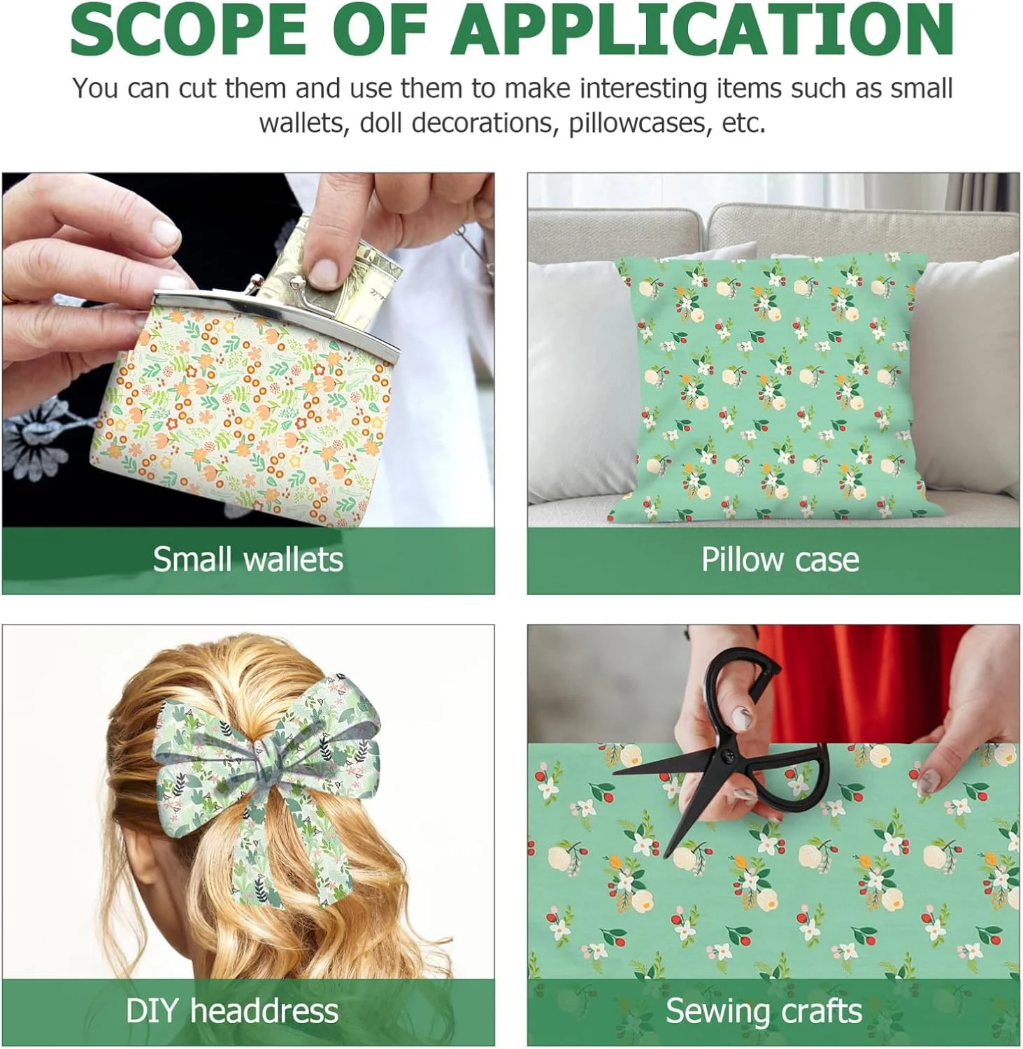 مجموعه پارچه های نخی طرح دار فوهولو، 8 تکه پارچه مربعی با طرح بهاری عید پاک، لوازم خیاطی گلدار از پیش برش خورده برای تکه دوزی و صنایع دستی DIY