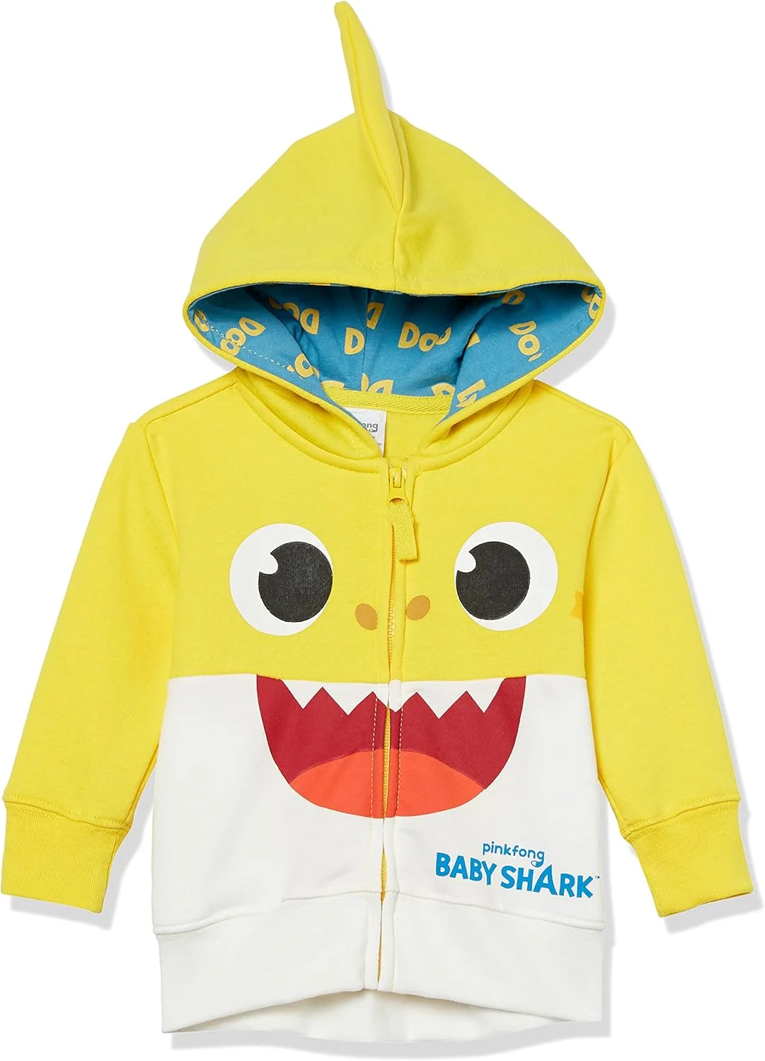 هودی زرد طرح کوسه کودک Pinkfong هودی زرد طرح کوسه کودک Pinkfong