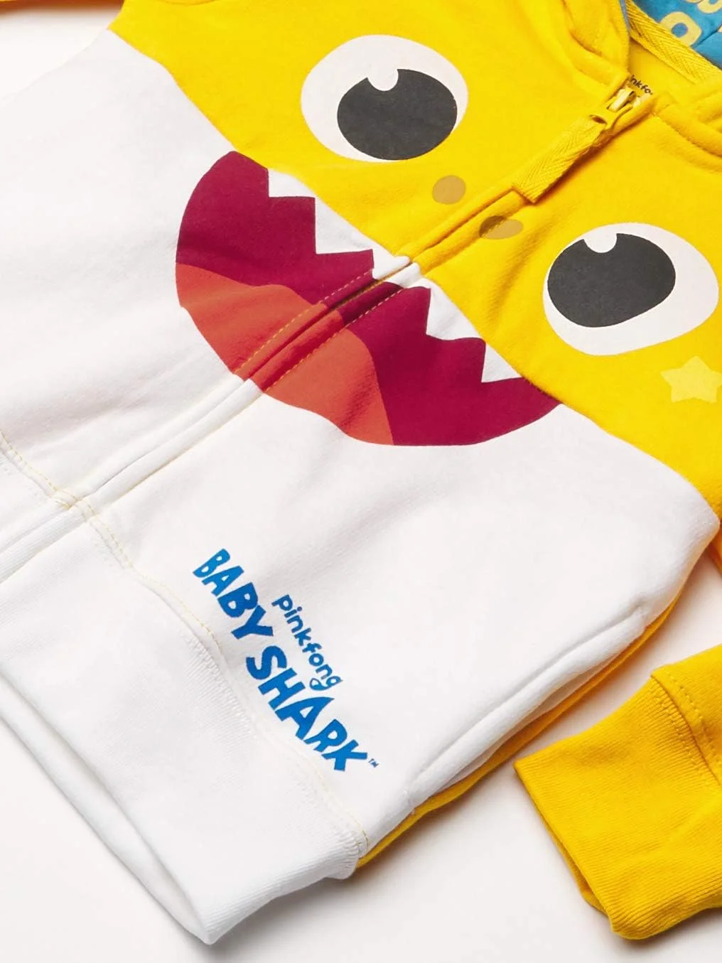 هودی زرد طرح کوسه کودک Pinkfong