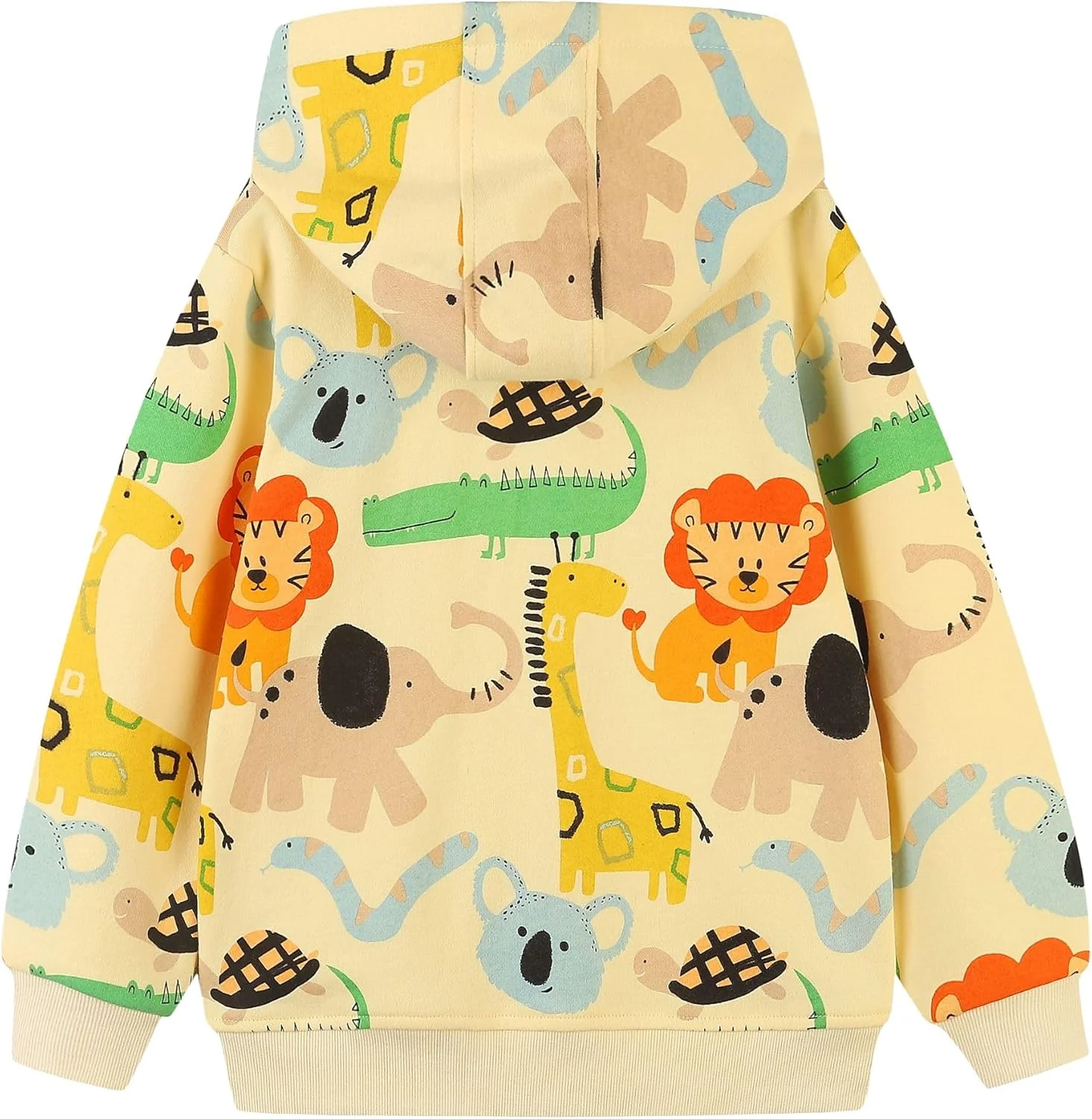 هودی زیپ دار پسرانه NUBEEHOHO مناسب پاییز، ژاکت پسرانه کلاه دار 2 تا 7 سال