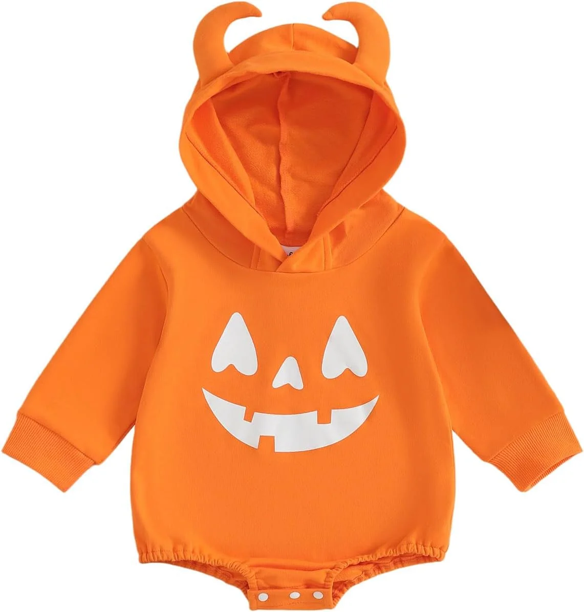 لباس هالووین نوزادی پسرانه Mieeyali، هودی طرح کدو تنبل، سرهمی، لباس هالووین شیطانی
