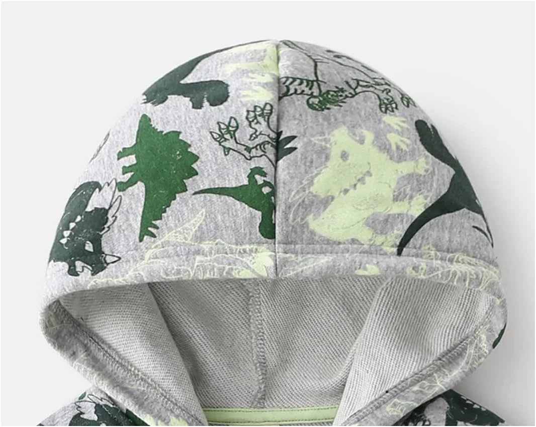 هودی زیپدار دایناسوری پسرانه NautySaurs، ژاکت سبک مناسب کودکان نوپا هودی زیپدار دایناسوری پسرانه NautySaurs، ژاکت سبک مناسب کودکان نوپا