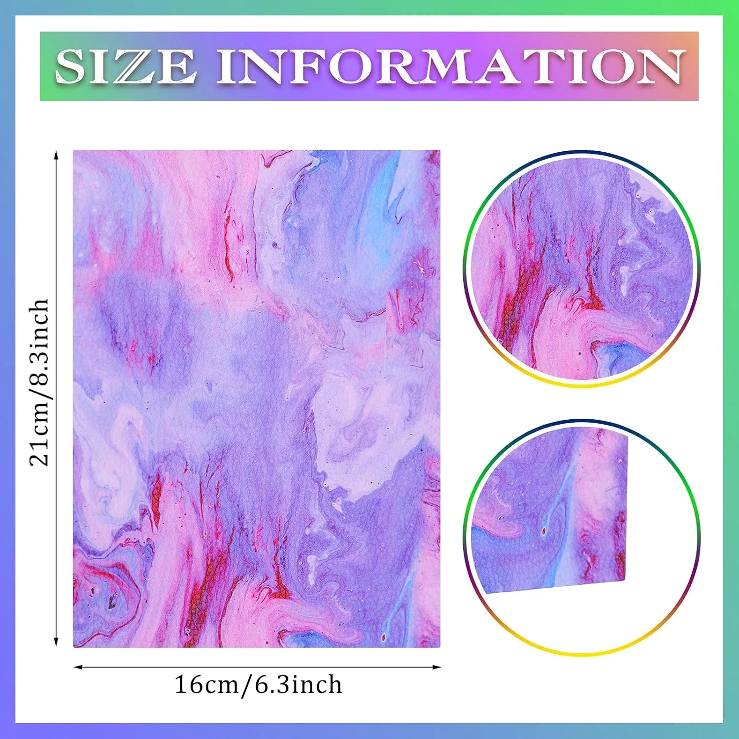 هونوسون 15 تکه ورق چرم مصنوعی 21x16 سانتی متر طرح تابستانی، ورق چرم رنگارنگ، پارچه چرمی برای لوازم تزئینی و صنایع دستی DIY (طرح تایلندی) هونوسون 15 تکه ورق چرم مصنوعی 21x16 سانتی متر طرح تابستانی، ورق چرم رنگارنگ، پارچه چرمی برای لوازم تزئینی و صنایع دستی DIY (طرح تایلندی)
