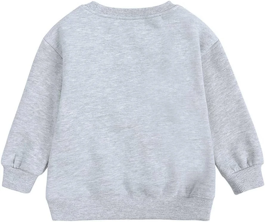 سویشرت پولیور یقه گرد پسرانه و دخترانه بچه گانه LNICAER، کت رنگ ثابت پشمی گرم مناسب پاییز و زمستان