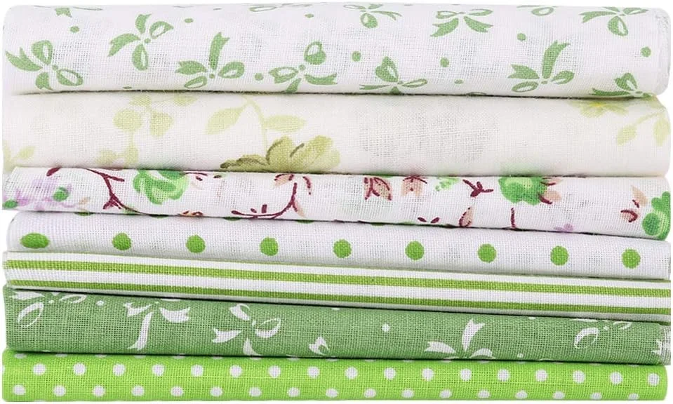 بسته پارچه تکه دوزی، پارچه نخی صنایع دستی، پارچه شیک برای سرگرمی و ساخت روکش کوسن و کیف پول (25 * 25 سانتی متر)