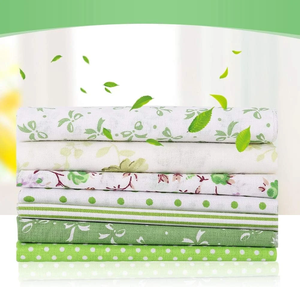 بسته پارچه تکه دوزی، پارچه نخی صنایع دستی، پارچه شیک برای سرگرمی و ساخت روکش کوسن و کیف پول (25 * 25 سانتی متر)