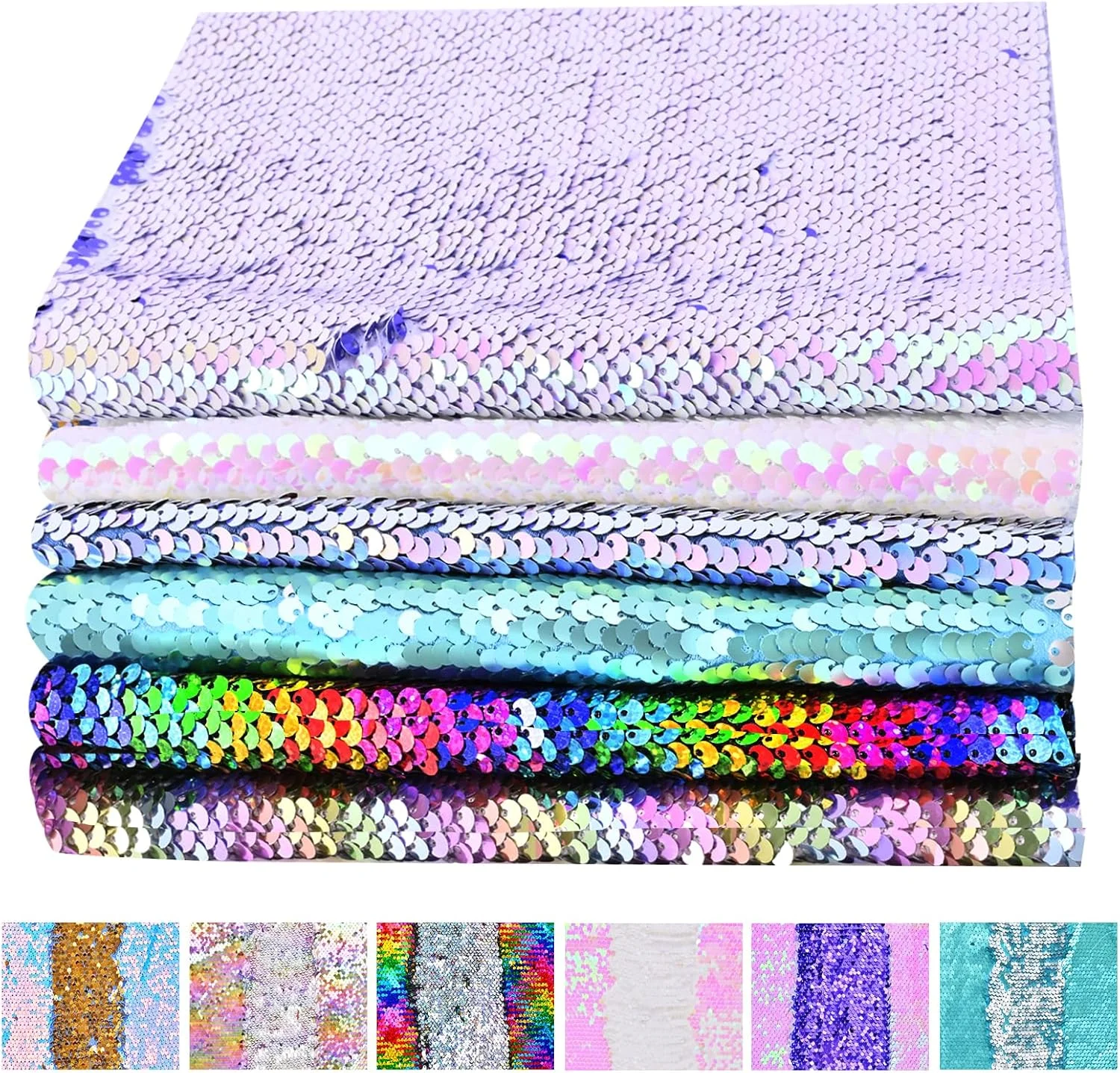 Memogizz 12pcs A4 Size One-Side Reversible Glitter Sequin Fabric, Colourful Sensory Items Stimulation Craft for Kids, Hobby Craft Fabric Sheets (A4 Size Pink) Memogizz 12pcs A4 Size One-Side Reversible Glitter Sequin Fabric, Colourful Sensory Items Stimulation Craft for Kids, Hobby Craft Fabric Sheets (A4 Size Pink)