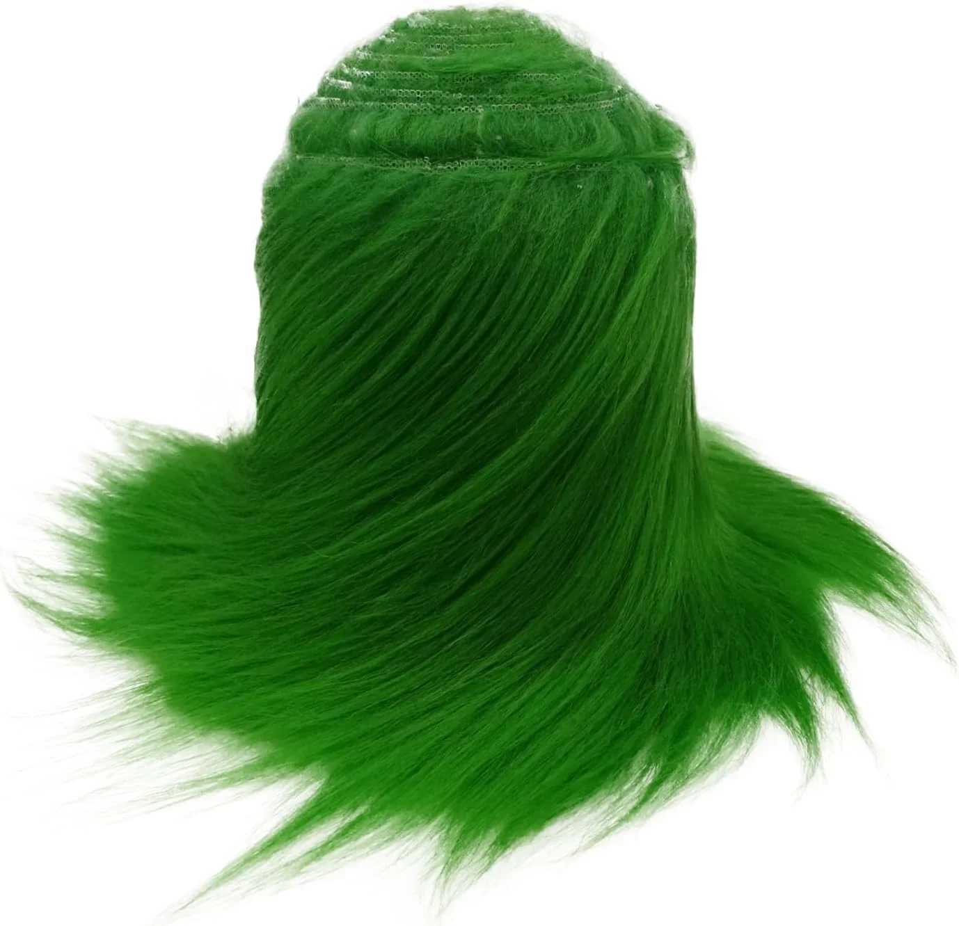 پارچه خز مصنوعی برای کاردستی سبز، پارچه کرکی پرزدار 10x170 سانتی متر برای ریش بابا نوئل/نوم، لباس خزدار خودساز، هالووین، لباس جشن کریسمس دست ساز
