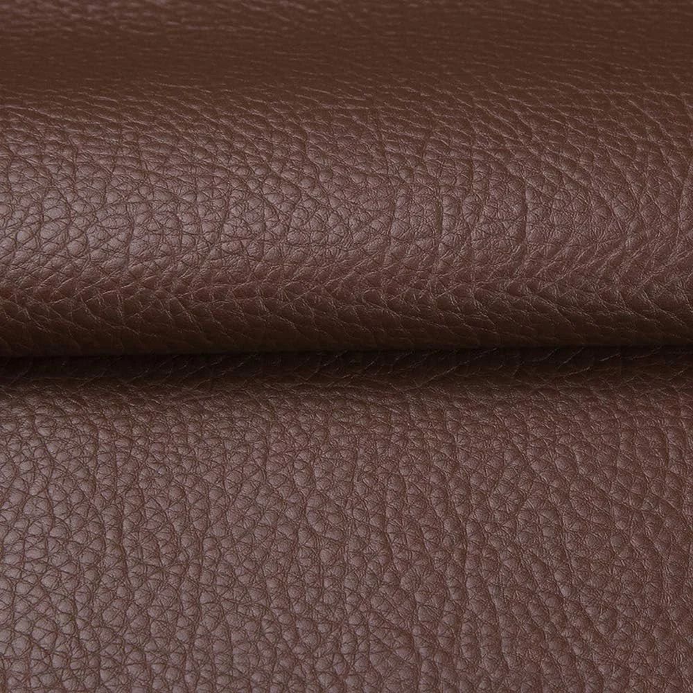 Soft PU Leather Upholstery Fabric Cotton Back for Hand Crafts DIY Tooling Sewing Hobby Workshop Crafting Wallet Making (Coffee, 36"x54")