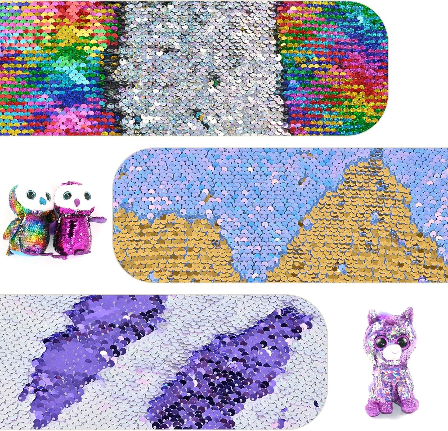 Memogizz 12pcs A4 Size One-Side Reversible Glitter Sequin Fabric, Colourful Sensory Items Stimulation Craft for Kids, Hobby Craft Fabric Sheets (A4 Size Pink) Memogizz 12pcs A4 Size One-Side Reversible Glitter Sequin Fabric, Colourful Sensory Items Stimulation Craft for Kids, Hobby Craft Fabric Sheets (A4 Size Pink)