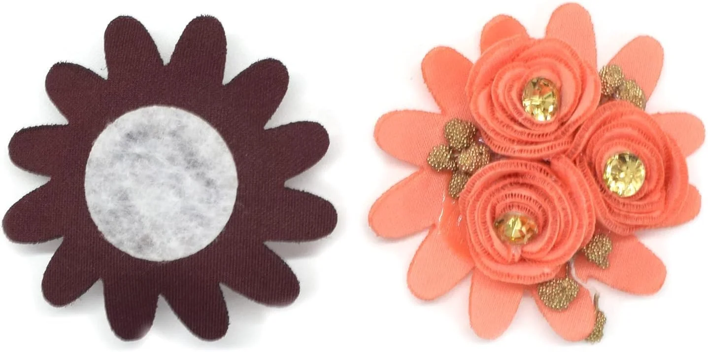 مجموعه 10 عددی گل پارچه ای Asian Hobby Crafts (خردلی)