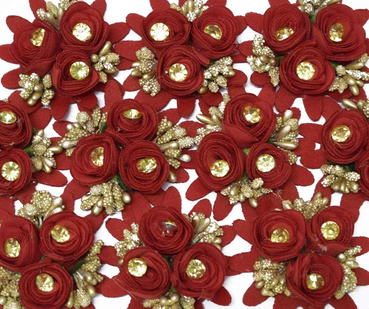 مجموعه گل پارچه ای Asian Hobby Crafts، 10 عددی (قرمز) مجموعه گل پارچه ای Asian Hobby Crafts، 10 عددی (قرمز)