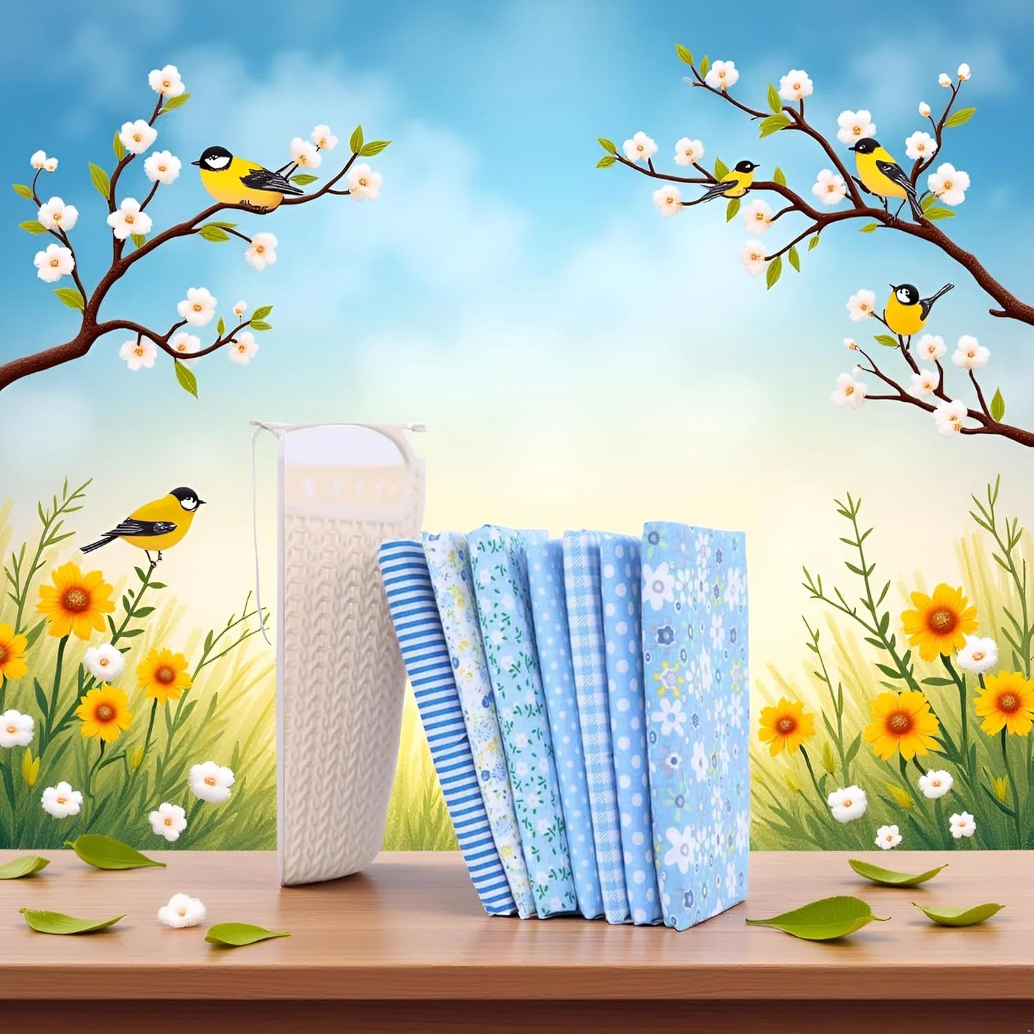 بسته 7 عددی پارچه نخی آبی رنگ Galepromot، مناسب برای تکه دوزی، خیاطی DIY، اسکرپ بوک، لحاف دوزی، پارچه طرح گلدار و خال خالی، مناسب برای کاردستی و پارچه سرگرمی، ابعاد 25cm x 25cm بسته 7 عددی پارچه نخی آبی رنگ Galepromot، مناسب برای تکه دوزی، خیاطی DIY، اسکرپ بوک، لحاف دوزی، پارچه طرح گلدار و خال خالی، مناسب برای کاردستی و پارچه سرگرمی، ابعاد 25cm x 25cm