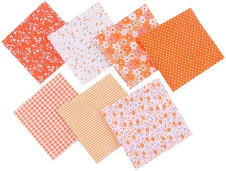 7Pcs Top Orange Cotton Craft Fabric Bundle Squares Patchwork DIY Sewing Scrapbooking Quilting Floral Dot Pattern Craft and Hobby Fabric, Craft and Hobby Fabric, Patchwork Cotton Fabric (25cm x 25cm) 7Pcs Top Orange Cotton Craft Fabric Bundle Squares Patchwork DIY Sewing Scrapbooking Quilting Floral Dot Pattern Craft and Hobby Fabric, Craft and Hobby Fabric, Patchwork Cotton Fabric (25cm x 25cm)