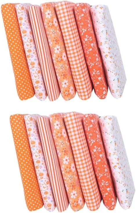 7Pcs Top Orange Cotton Craft Fabric Bundle Squares Patchwork DIY Sewing Scrapbooking Quilting Floral Dot Pattern Craft and Hobby Fabric, Craft and Hobby Fabric, Patchwork Cotton Fabric (25cm x 25cm) 7Pcs Top Orange Cotton Craft Fabric Bundle Squares Patchwork DIY Sewing Scrapbooking Quilting Floral Dot Pattern Craft and Hobby Fabric, Craft and Hobby Fabric, Patchwork Cotton Fabric (25cm x 25cm)
