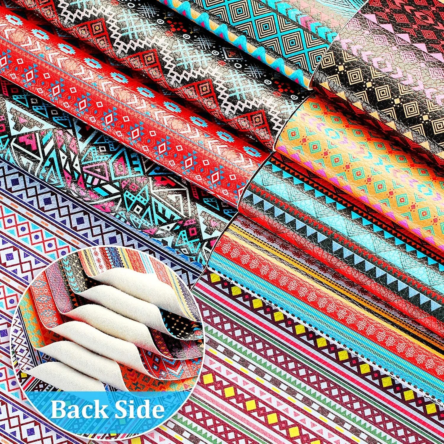 Weewooday 16 Pieces Striped Plaid Geometry Faux Leather Sheets Vintage Boho Style Leather Fabric Sheets Geometry Synthetic for DIY Bow Crafts Sewing Projects Decoration Making, 8.3 x 6.3 Inch Weewooday 16 Pieces Striped Plaid Geometry Faux Leather Sheets Vintage Boho Style Leather Fabric Sheets Geometry Synthetic for DIY Bow Crafts Sewing Projects Decoration Making, 8.3 x 6.3 Inch